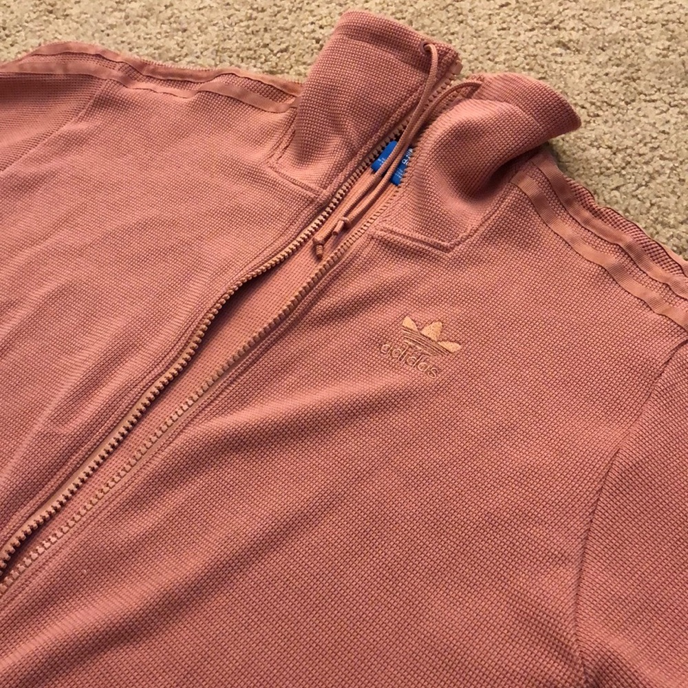 Adidas pink long jacket SOLD❣️